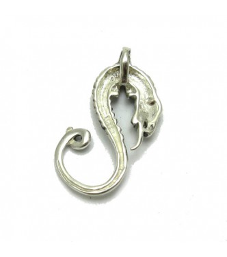 PE001227 Sterling silver pendant solid 925 Snake